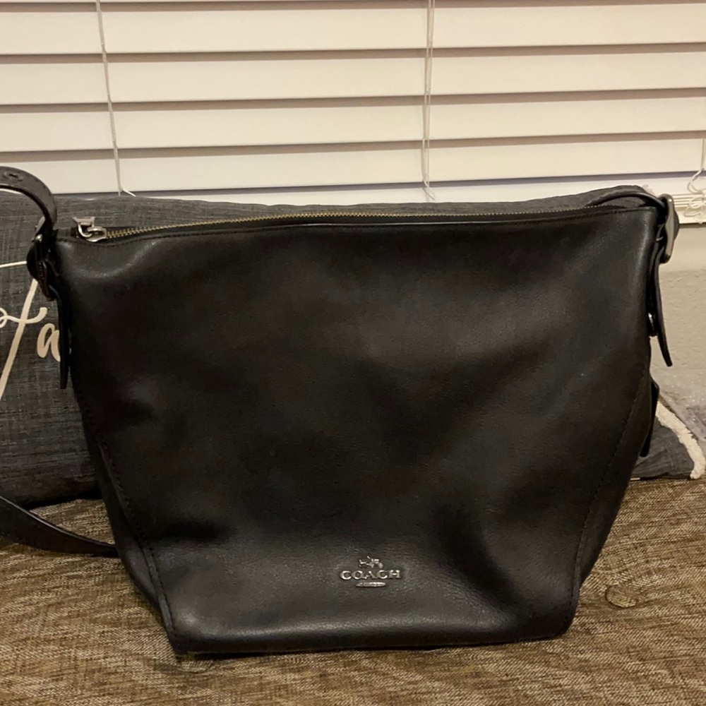 Authentic Coach leather crossbody bag